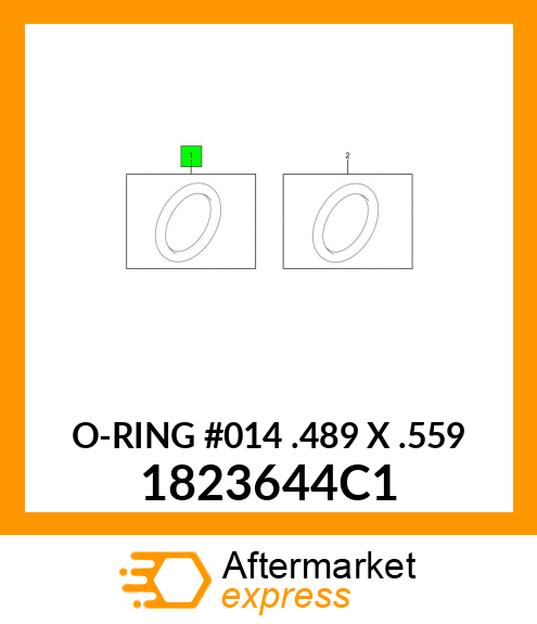 O-RING #014 .489" X .559" 1823644C1