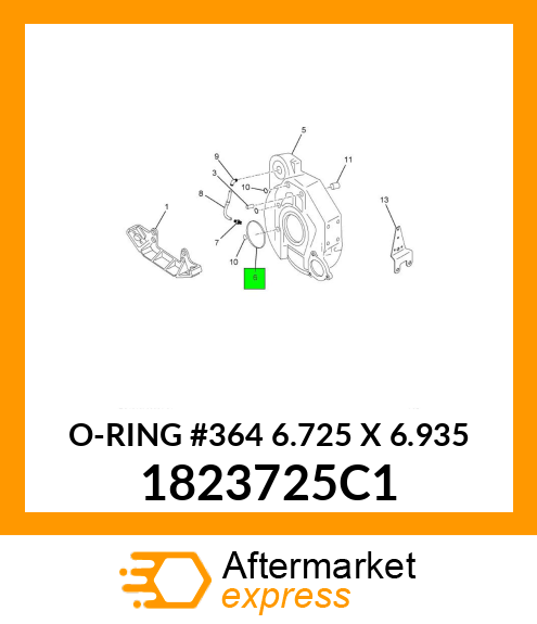 O-RING #364 6.725" X 6.935" 1823725C1