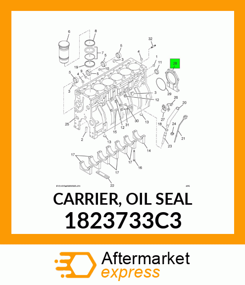 CARRIER, OIL SEAL 1823733C3
