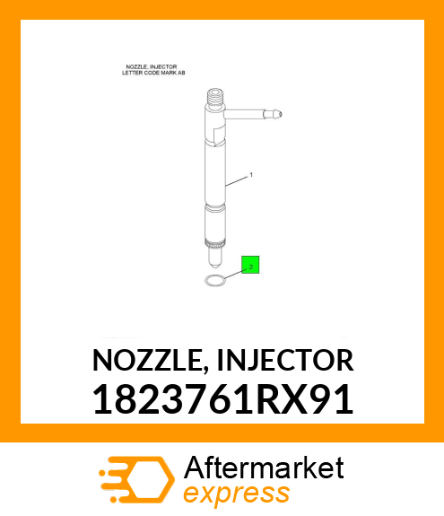 NOZZLE, INJECTOR 1823761RX91