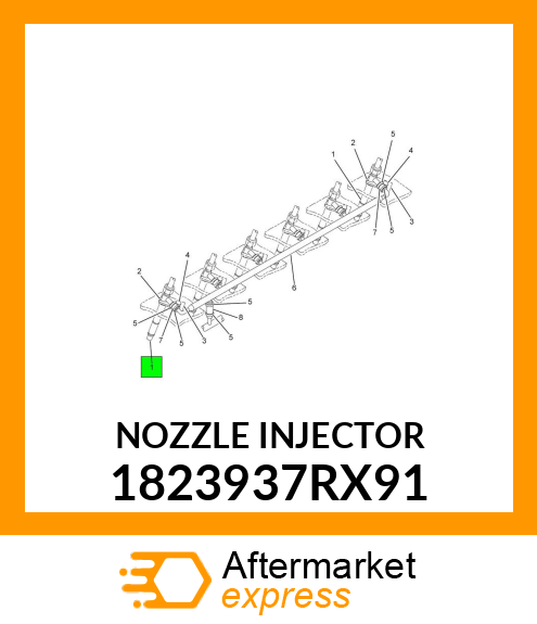 NOZZLE INJECTOR 1823937RX91