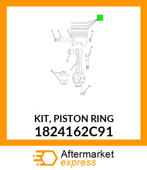 KIT, PISTON RING 1824162C91