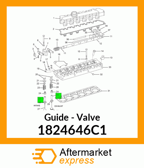 Guide - Valve 1824646C1