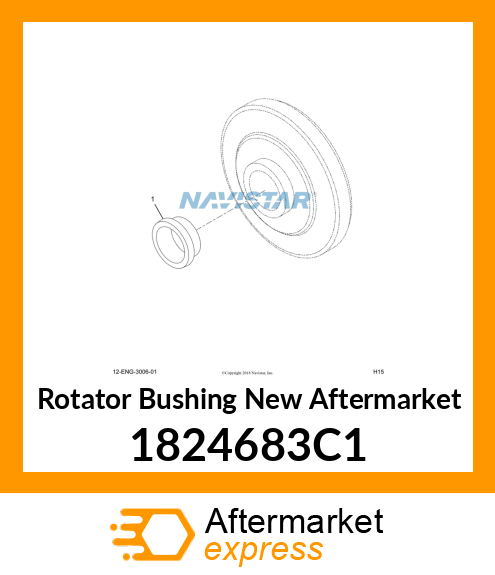 Rotator Bushing New Aftermarket 1824683C1