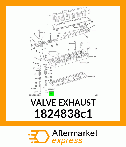 Valve - Exhaust 1824838c1