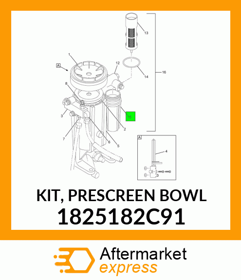 KIT, PRESCREEN BOWL 1825182C91