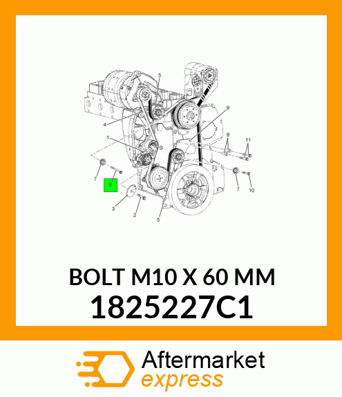 BOLT M10 X 60 MM 1825227C1