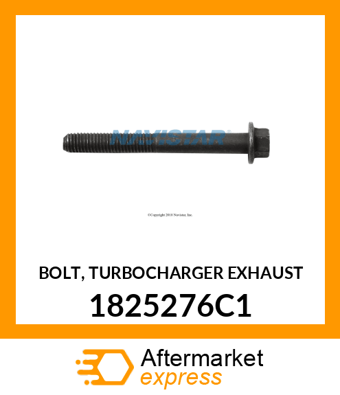 BOLT, TURBOCHARGER EXHAUST 1825276C1