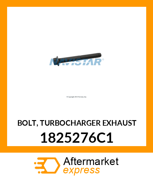 BOLT, TURBOCHARGER EXHAUST 1825276C1