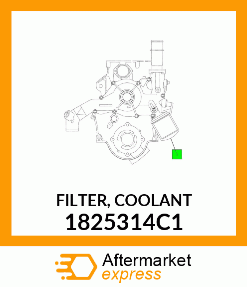 FILTER, COOLANT 1825314C1