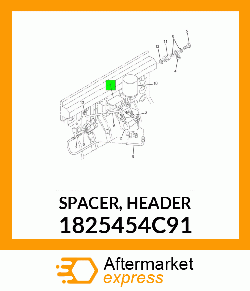 SPACER, HEADER 1825454C91