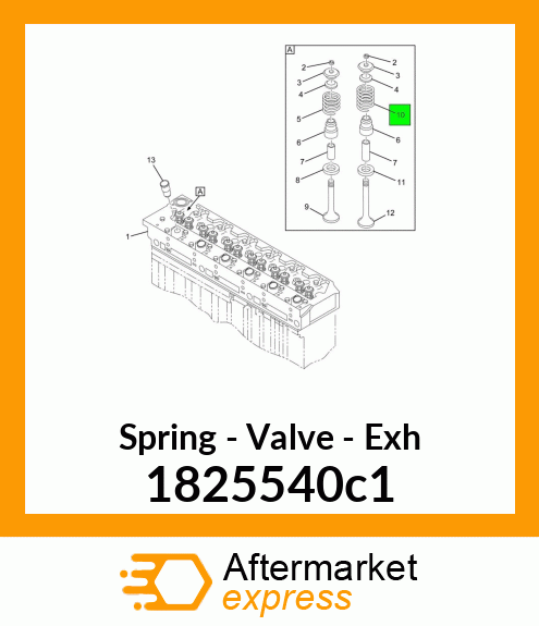 Spring - Valve - Exh 1825540c1