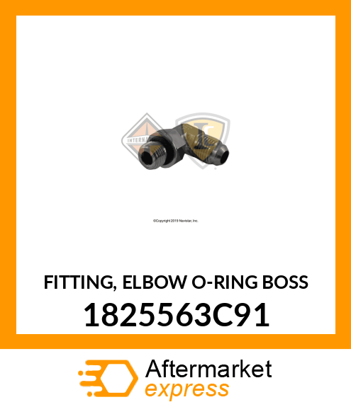 FITTING, ELBOW O-RING BOSS 1825563C91