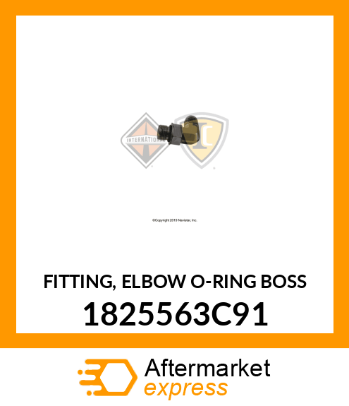 FITTING, ELBOW O-RING BOSS 1825563C91