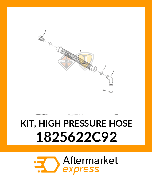 KIT, HIGH PRESSURE HOSE 1825622C92