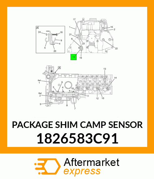 PACKAGE SHIM CAMP SENSOR 1826583C91