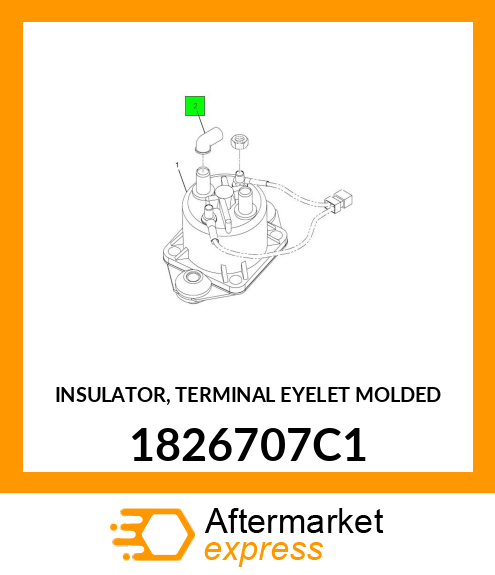 INSULATOR, TERMINAL EYELET MOLDED 1826707C1