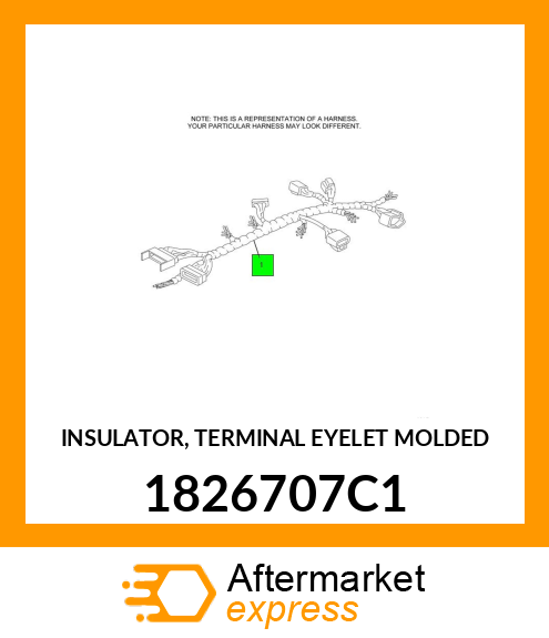 INSULATOR, TERMINAL EYELET MOLDED 1826707C1