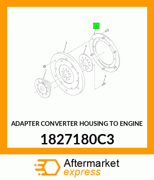 ADAPTER CONVERTER HOUSING TO ENGINE 1827180C3