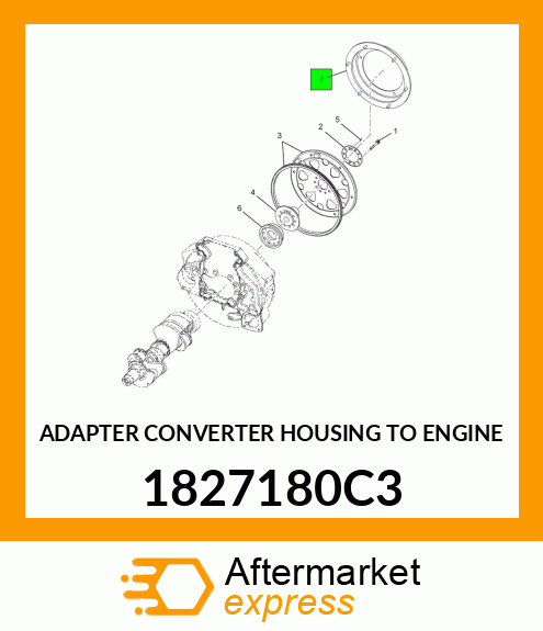 ADAPTER CONVERTER HOUSING TO ENGINE 1827180C3