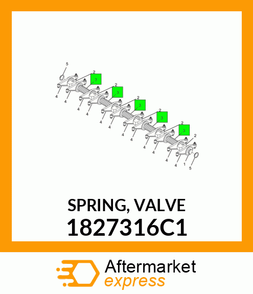 SPRING, VALVE 1827316C1