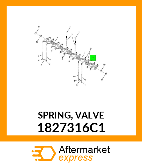 SPRING, VALVE 1827316C1