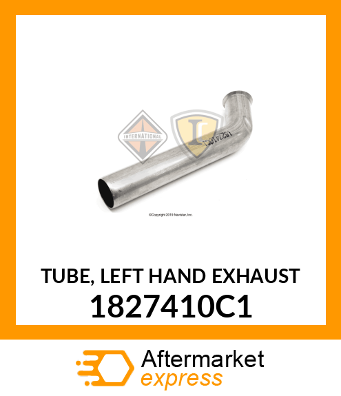 TUBE, LEFT HAND EXHAUST 1827410C1