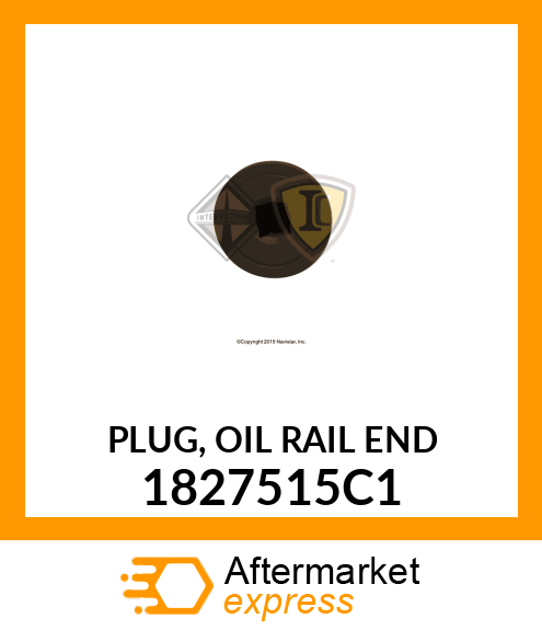 PLUG, OIL RAIL END 1827515C1