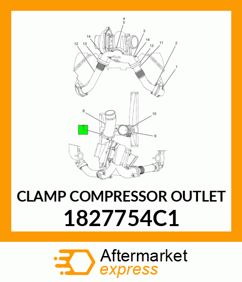 CLAMP COMPRESSOR OUTLET 1827754C1
