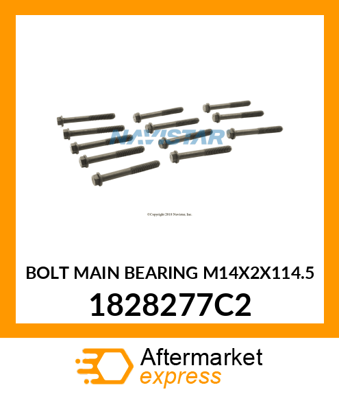 BOLT MAIN BEARING M14X2X114.5 1828277C2