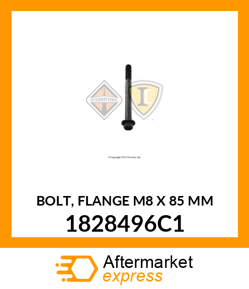 BOLT, FLANGE M8 X 85 MM 1828496C1