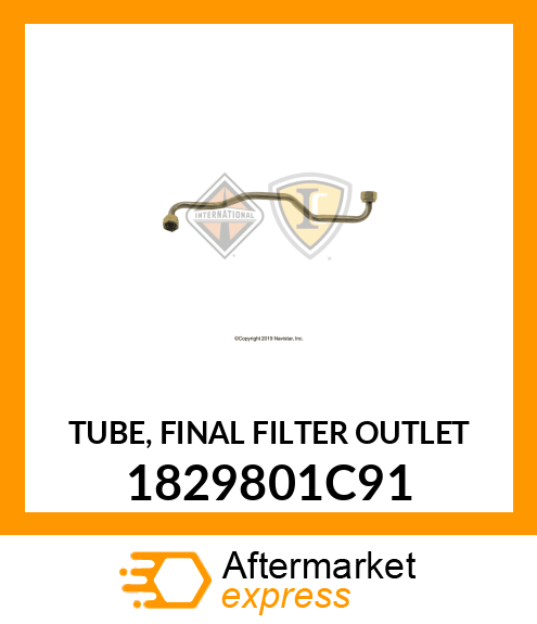 TUBE, FINAL FILTER OUTLET 1829801C91