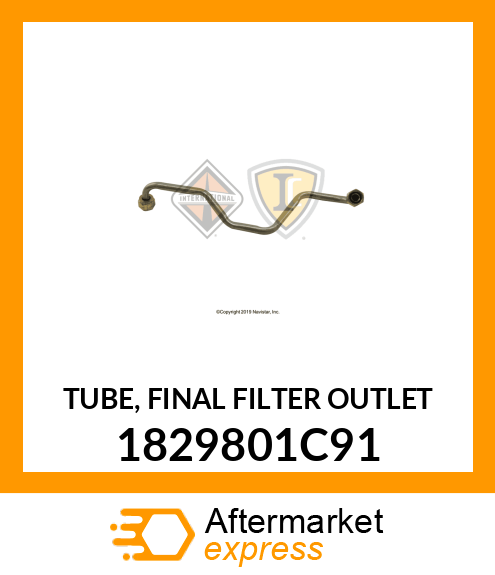 TUBE, FINAL FILTER OUTLET 1829801C91