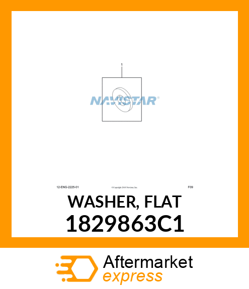 WASHER, FLAT 1829863C1