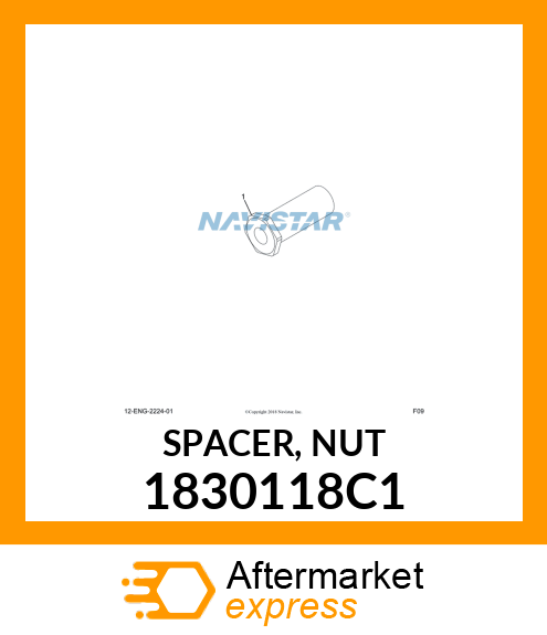 SPACER, NUT 1830118C1