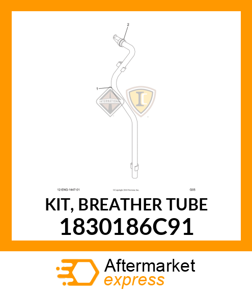 KIT, BREATHER TUBE 1830186C91