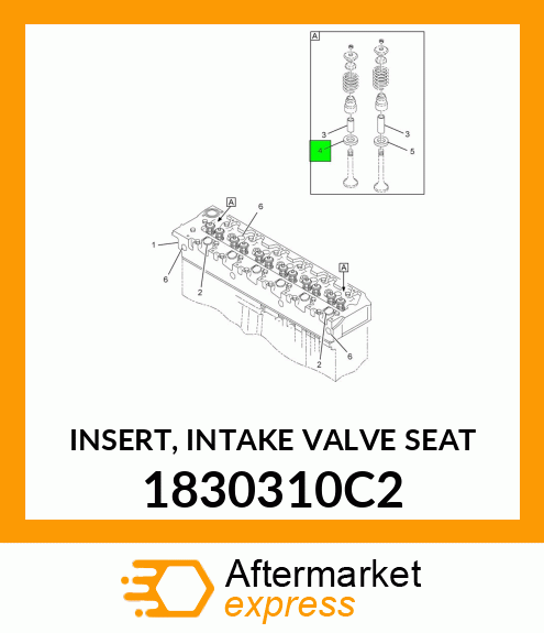 INSERT, INTAKE VALVE SEAT 1830310C2