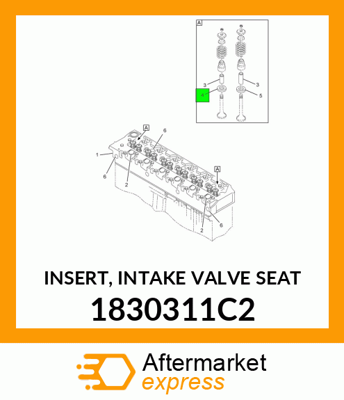 INSERT, INTAKE VALVE SEAT 1830311C2