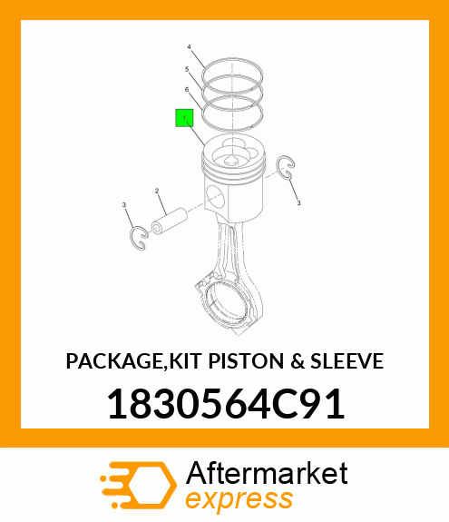 PACKAGE,KIT PISTON & SLEEVE 1830564C91