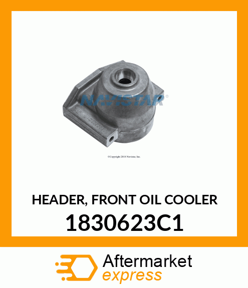 HEADER, FRONT OIL COOLER 1830623C1
