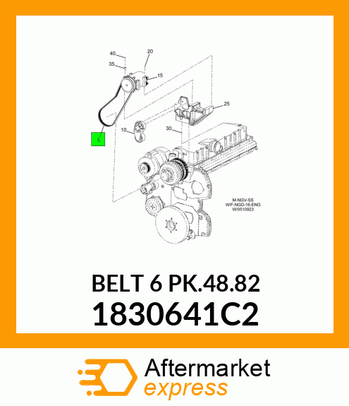 BELT 6 PK.48.82 1830641C2