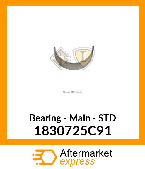 Bearing - Main - STD 1830725C91