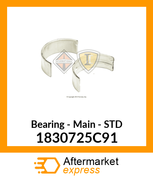 Bearing - Main - STD 1830725C91