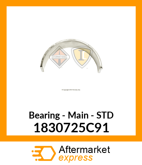 Bearing - Main - STD 1830725C91