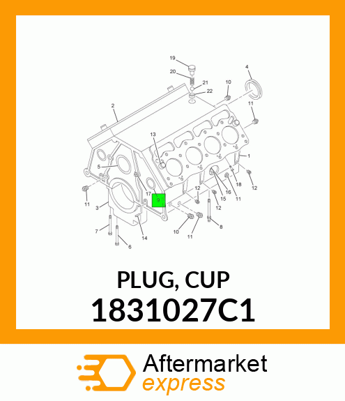 PLUG, CUP 1831027C1