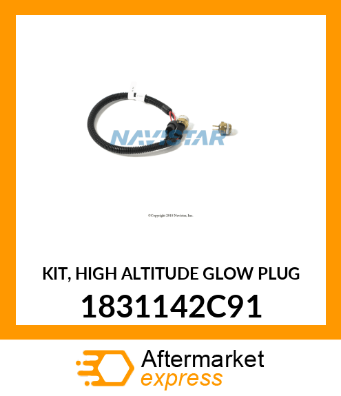 KIT, HIGH ALTITUDE GLOW PLUG 1831142C91