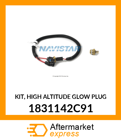 KIT, HIGH ALTITUDE GLOW PLUG 1831142C91