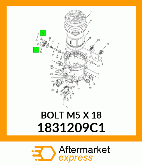 BOLT M5 X 18 1831209C1