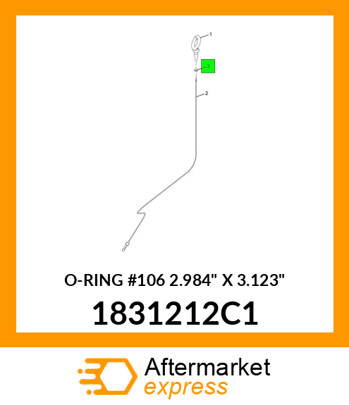 O-RING #106 2.984" X 3.123" 1831212C1