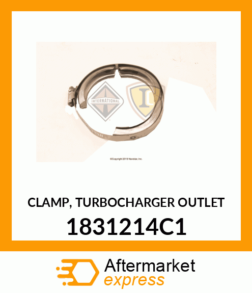 CLAMP, TURBOCHARGER OUTLET 1831214C1